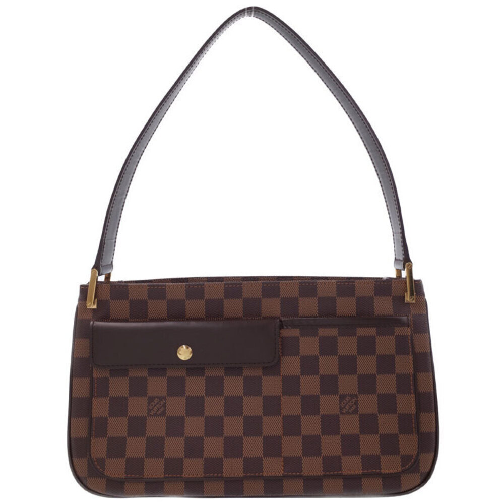 Louis Vuitton Damier Aubagne Ebene Brown Canvas Shoulder Bag